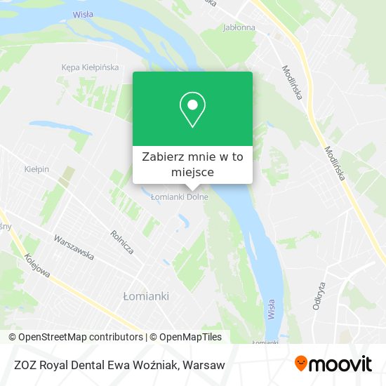 Mapa ZOZ Royal Dental Ewa Woźniak