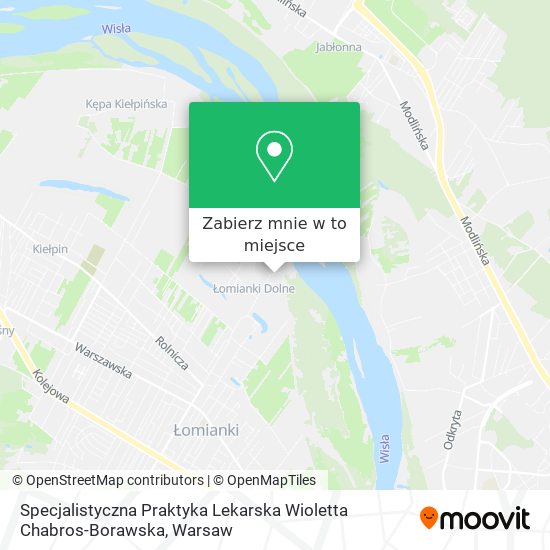 Mapa Specjalistyczna Praktyka Lekarska Wioletta Chabros-Borawska