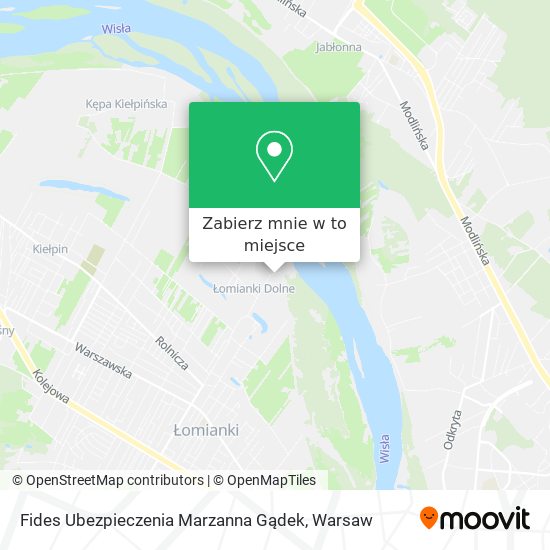 Mapa Fides Ubezpieczenia Marzanna Gądek