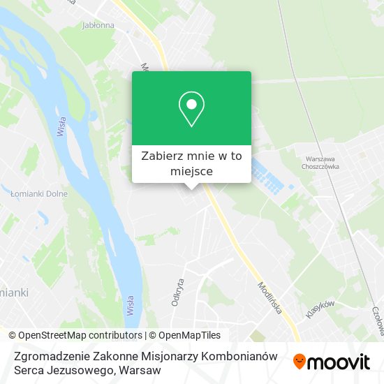 Mapa Zgromadzenie Zakonne Misjonarzy Kombonianów Serca Jezusowego