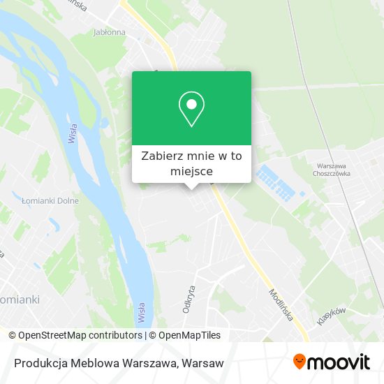 Mapa Produkcja Meblowa Warszawa