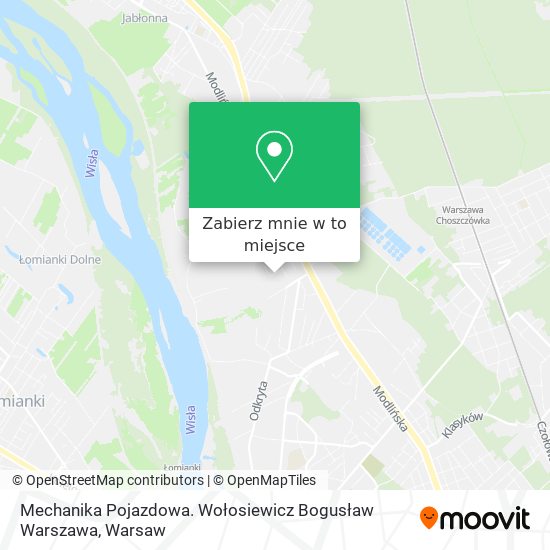 Mapa Mechanika Pojazdowa. Wołosiewicz Bogusław Warszawa