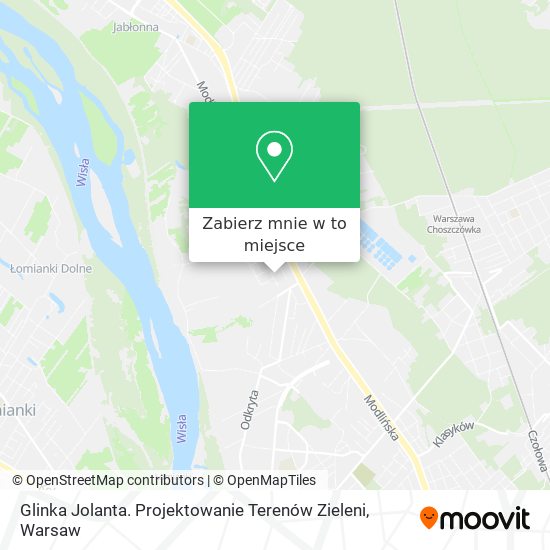 Mapa Glinka Jolanta. Projektowanie Terenów Zieleni