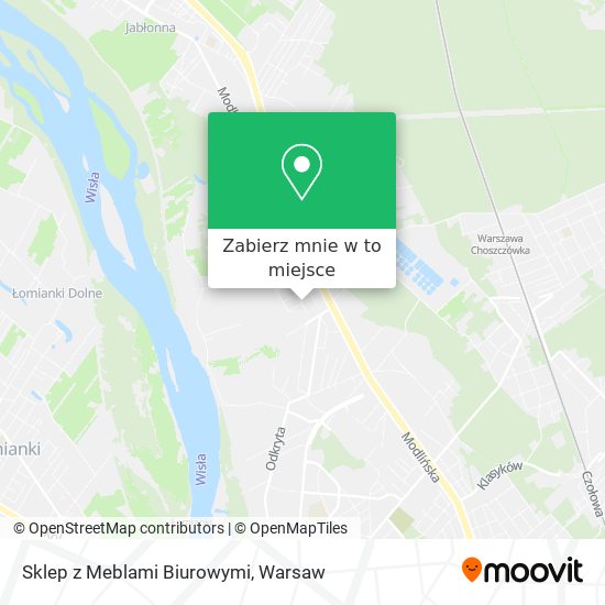 Mapa Sklep z Meblami Biurowymi