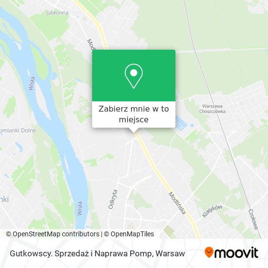 Mapa Gutkowscy. Sprzedaż i Naprawa Pomp