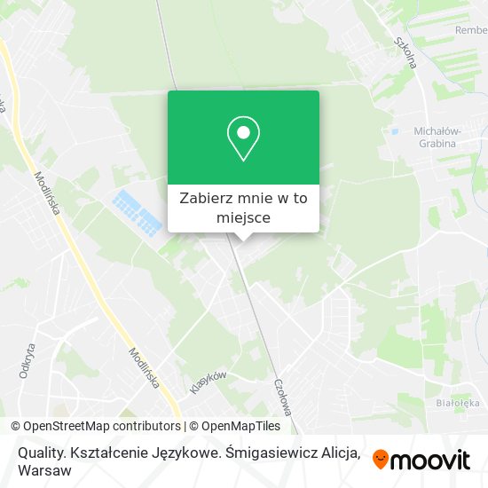 Mapa Quality. Kształcenie Językowe. Śmigasiewicz Alicja