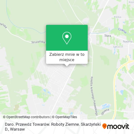 Mapa Daro. Przewóz Towarów. Roboty Ziemne. Skarżyński D.