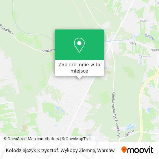 Mapa Kołodziejczyk Krzysztof. Wykopy Ziemne