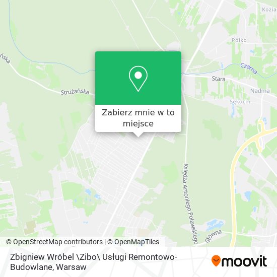 Mapa Zbigniew Wróbel \Zibo\ Usługi Remontowo-Budowlane