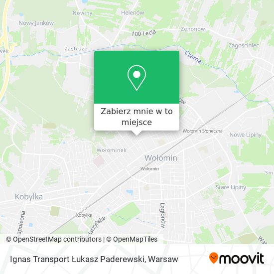 Mapa Ignas Transport Łukasz Paderewski