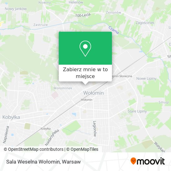 Mapa Sala Weselna Wołomin