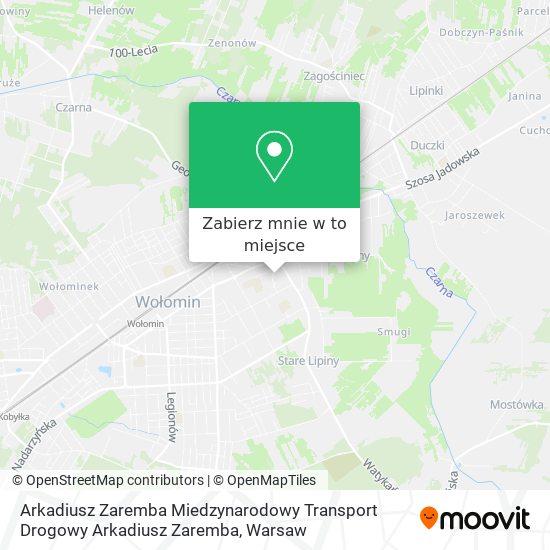 Mapa Arkadiusz Zaremba Miedzynarodowy Transport Drogowy Arkadiusz Zaremba