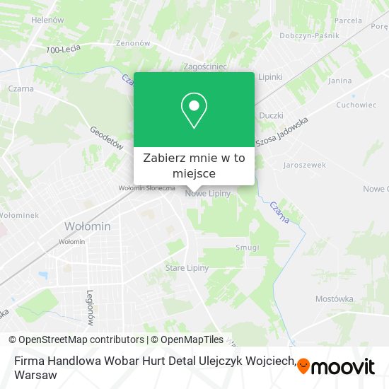 Mapa Firma Handlowa Wobar Hurt Detal Ulejczyk Wojciech