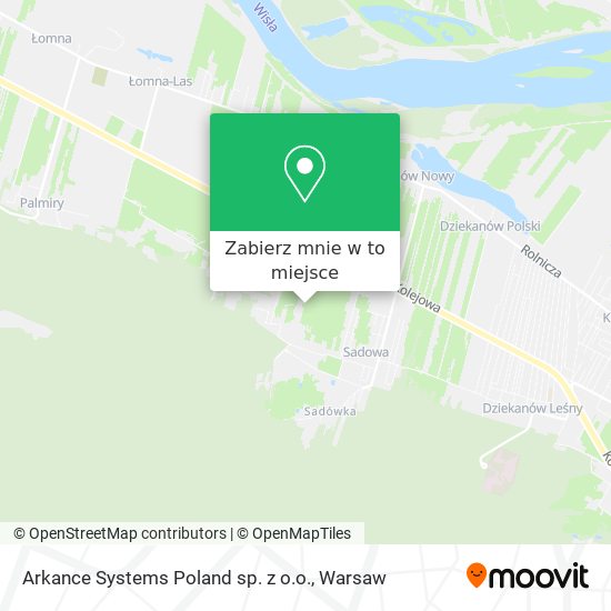 Mapa Arkance Systems Poland sp. z o.o.