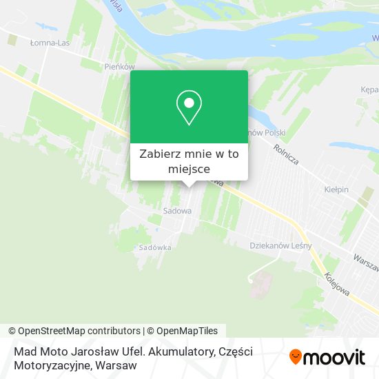 Mapa Mad Moto Jarosław Ufel. Akumulatory, Części Motoryzacyjne