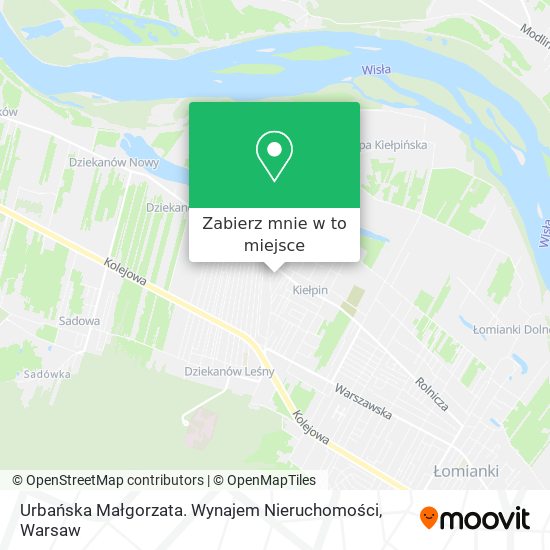 Mapa Urbańska Małgorzata. Wynajem Nieruchomości