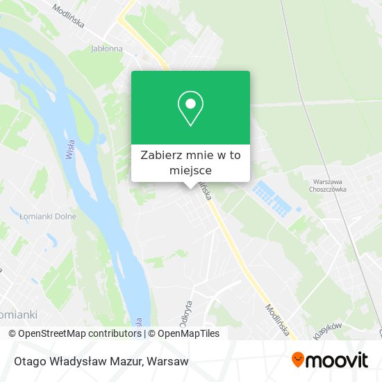 Mapa Otago Władysław Mazur