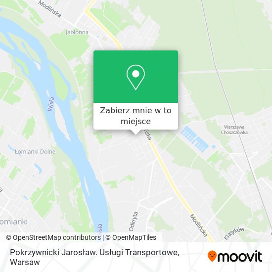 Mapa Pokrzywnicki Jarosław. Usługi Transportowe