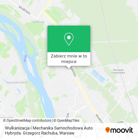 Mapa Wulkanizacja i Mechanika Samochodowa Auto Hybryda. Grzegorz Rachuba