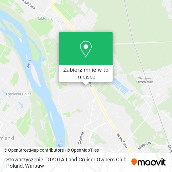 Mapa Stowarzyszenie TOYOTA Land Cruiser Owners Club Poland