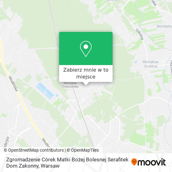 Mapa Zgromadzenie Córek Matki Bożej Bolesnej Serafitek Dom Zakonny