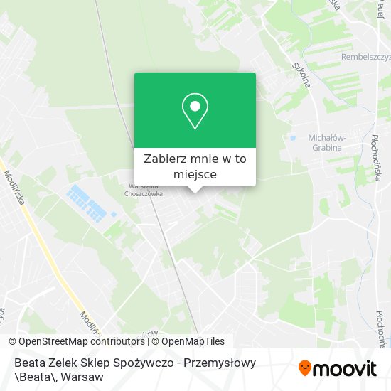 Mapa Beata Zelek Sklep Spożywczo - Przemysłowy \Beata\