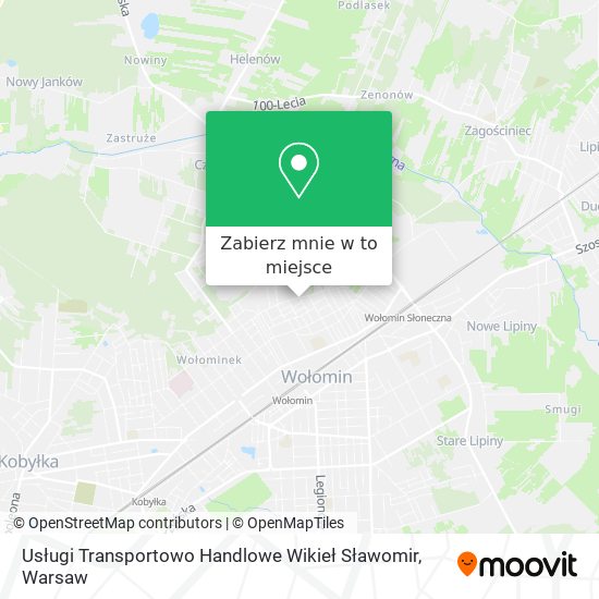 Mapa Usługi Transportowo Handlowe Wikieł Sławomir