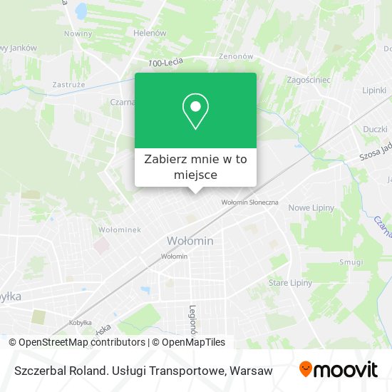 Mapa Szczerbal Roland. Usługi Transportowe