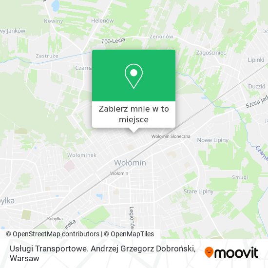 Mapa Usługi Transportowe. Andrzej Grzegorz Dobroński