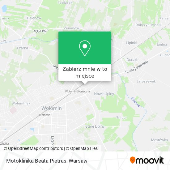 Mapa Motoklinika Beata Pietras