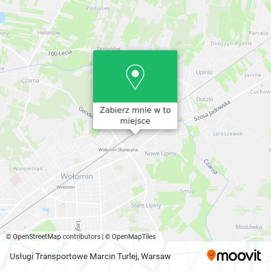 Mapa Usługi Transportowe Marcin Turlej