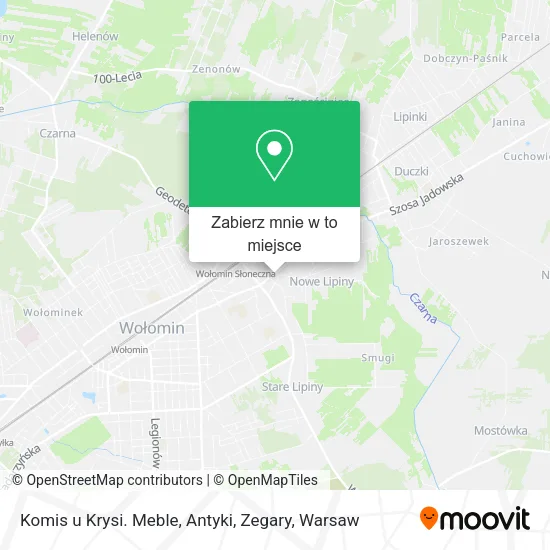 Mapa Komis u Krysi. Meble, Antyki, Zegary