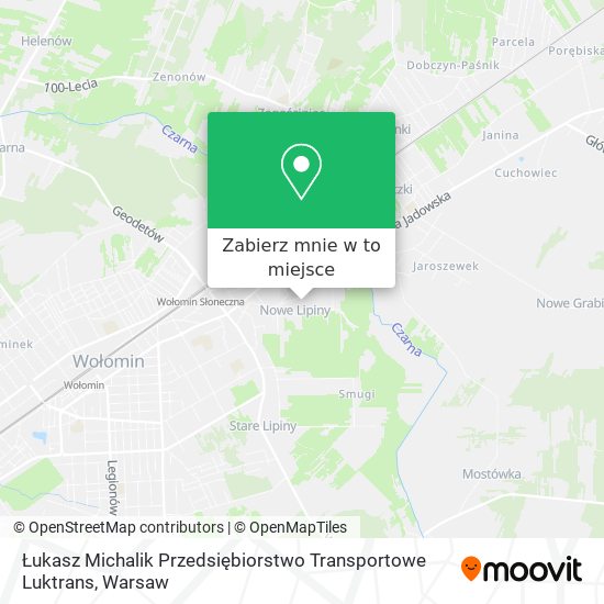 Mapa Łukasz Michalik Przedsiębiorstwo Transportowe Luktrans