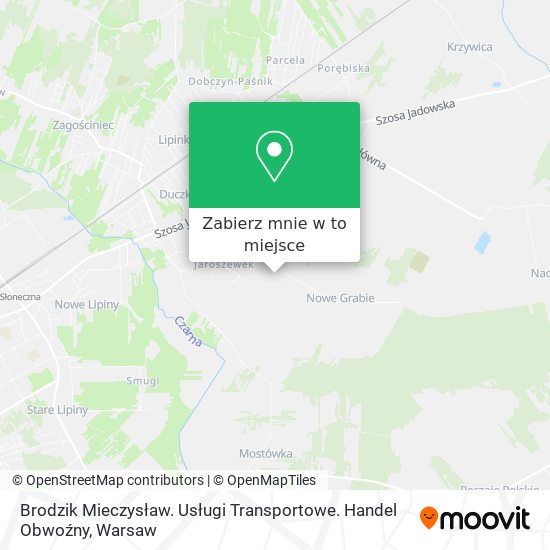 Mapa Brodzik Mieczysław. Usługi Transportowe. Handel Obwoźny