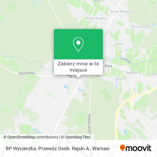 Mapa BP Wycieczka. Przewóz Osób. Rajski A.