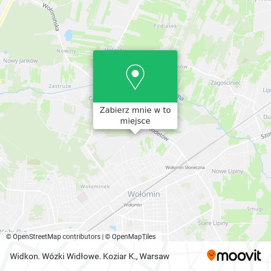 Mapa Widkon. Wózki Widłowe. Koziar K.