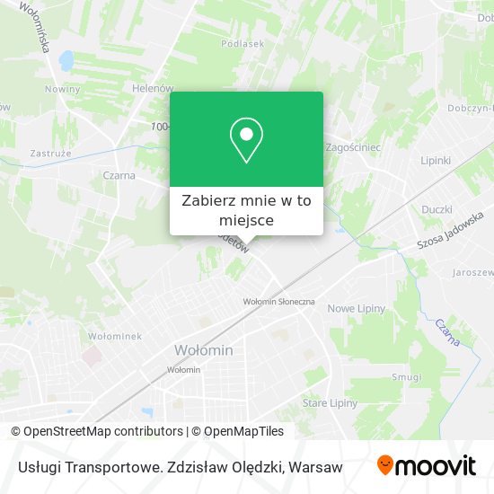 Mapa Usługi Transportowe. Zdzisław Olędzki