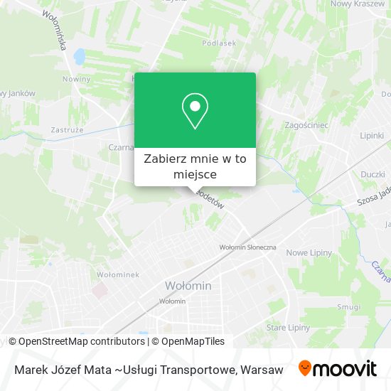 Mapa Marek Józef Mata ~Usługi Transportowe