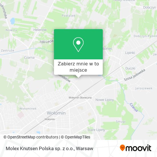 Mapa Molex Knutsen Polska sp. z o.o.