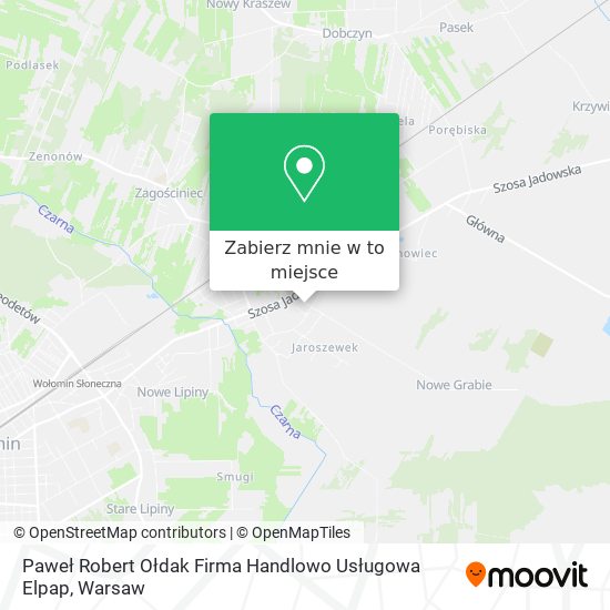 Mapa Paweł Robert Ołdak Firma Handlowo Usługowa Elpap