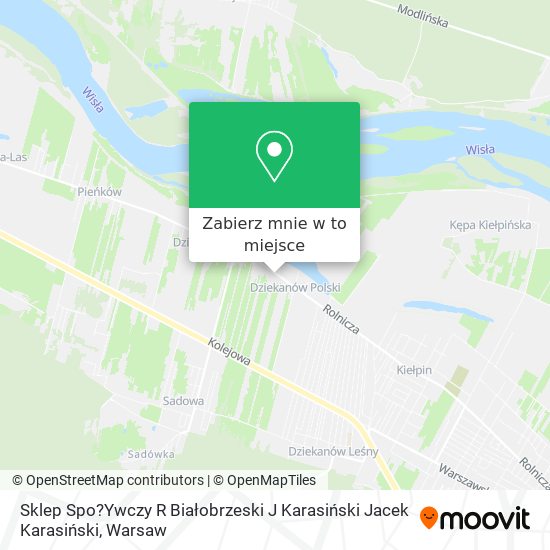 Mapa Sklep Spo?Ywczy R Białobrzeski J Karasiński Jacek Karasiński