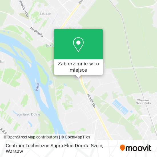 Mapa Centrum Techniczne Supra Elco Dorota Szulc