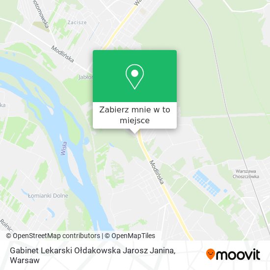 Mapa Gabinet Lekarski Ołdakowska Jarosz Janina