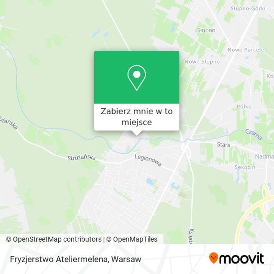 Mapa Fryzjerstwo Ateliermelena