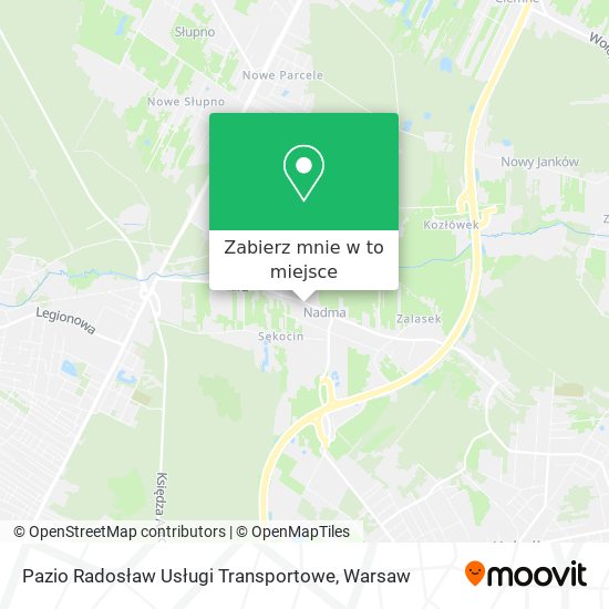 Mapa Pazio Radosław Usługi Transportowe