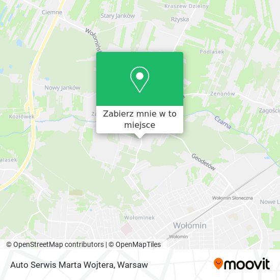 Mapa Auto Serwis Marta Wojtera