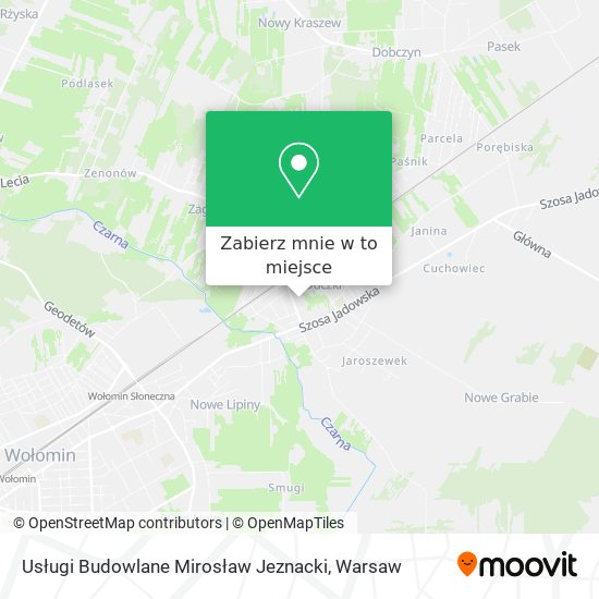 Mapa Usługi Budowlane Mirosław Jeznacki