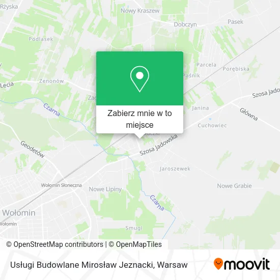Mapa Usługi Budowlane Mirosław Jeznacki
