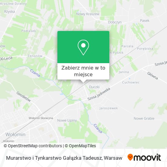 Mapa Murarstwo i Tynkarstwo Gałązka Tadeusz