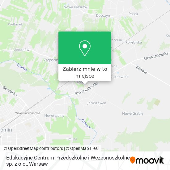 Mapa Edukacyjne Centrum Przedszkolne i Wczesnoszkolne sp. z o.o.